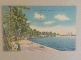 Delcampe - AU + RAPIDE  -  CPA ETATS UNIS - ALONG FLAGER DRIVE - WEWT PALM BEACH  -    VOYAGEE TIMBREE - Sonstige & Ohne Zuordnung