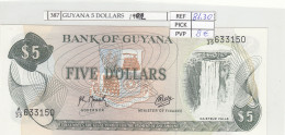 Delcampe - CRJ0387 BILLETE GUYANA 5 DOLARES 1992 P-22f.2 - Guyana