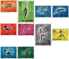 Delcampe - 70047 MNH SAN MARINO 1963 18 JUEGOS OLIMPICOS VERANO TOKIO 1964 - Neufs
