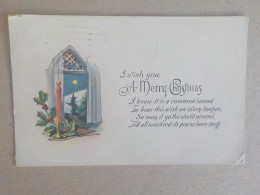Delcampe - AU + RAPIDE  -  CPA ETATS UNIS - MERRY CHRISTMAS  -    VOYAGEE TIMBREE - Sonstige & Ohne Zuordnung
