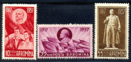 Delcampe - 1957 LENIN,October Revolution,Flag,Medal,Lenin,Monument,Romania,Mi.1674,MNH - Nuovi