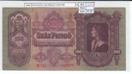 Delcampe - CRJ1664 BILLETE HUNGRIA 100 PENGO 1930 P-98 - Hongrie