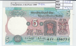 Delcampe - CRJ0766 BILLETE INDIA 5 RUPIAS 1985 P-80k - Inde
