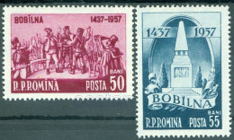 Delcampe - 1957 BOBILNA Peasant Army,DOJA,Insurrection,Revolt,Monument,Romania,Mi.1681,MNH - Nuovi