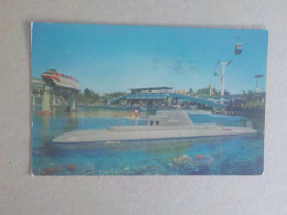 Delcampe - AU + RAPIDE  -  CPSM  ETATS UNIS - SUBMARINE RIDE  -    VOYAGEE TIMBREE - FORMAT CPA - Sonstige & Ohne Zuordnung