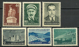 Delcampe - Bulgaria 1955 Mi 973-978 MNH (ZE2 BUL973-978) - Bridges