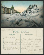Delcampe - Canada Snowy MONTREAL Ice Shove In Harbour Old Postcard - Non Classificati