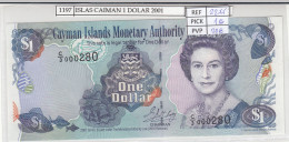 Delcampe - CRJ1197 BILLETE ISLAS CAIMAN 1 DOLAR 2001 P-26b  SIN CIRCULAR - Iles Cayman
