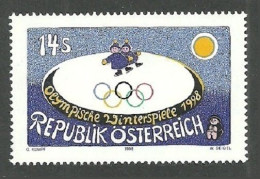 Delcampe - AUSTRIA 1998 WINTER OLYMPICS ICE SKATERS NAGANO JAPAN SET MNH - Ungebraucht