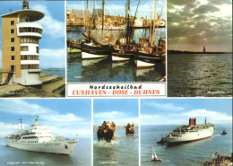 Delcampe - Cuxhaven Nordseebad Cuxhaven Radarturm Schiff Wattenfahrt Hafen - Cuxhaven