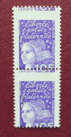 Delcampe - VARIÉTÉ Piquage à Cheval YT 3099g Paire 10F Marianne De Luquet Signé Calves - Neufs