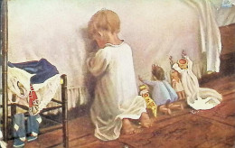 Delcampe - Hungary Hungary-Arad France Occupation Francaise French Arad Overprint Stamp 1919 Postcard Child Praying Religion DEL 6 - Rumänien
