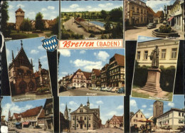 Delcampe - Bretten Baden Bretten Schwimmbad Hundlesbrunnen Sparkasse - Bretten