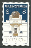 Delcampe - AUSTRIA 1998 ARCHITECTURE CENTENARY OF VIENNA SECESSION HALL SET MNH - Ungebraucht