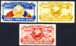 Delcampe - 1957 Coat Of Arms,Oil Derrick,Football,Newspapers,Music,Theatre,Romania,Mi.1694,MNH - Nuovi