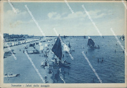 Delcampe - Bc456 Cartolina Cesenatico Saluti Dalla Spiaggia Forli' - Forlì