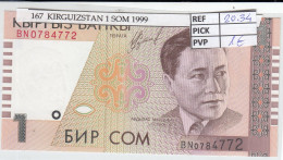 Delcampe - CRJ0167 BILLETE KIRGUISTAN 1 SOMONI 1999 P-15a - Kirghizistan