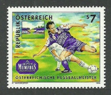Delcampe - AUSTRIA 1998 SPORT FOOTBALL MEMPHIS CLUB SET MNH - Ungebraucht