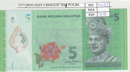 Delcampe - CRJ1273 BILLETE MALASIA 5 RINGGIT 2011 POLIMERO P-52a - Malaysie