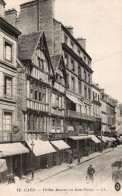 Delcampe - - 14 - CAEN. - Vieilles Maisons Rue Saint-Pierre. - Scan Verso - - Caen