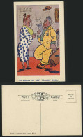 Delcampe - Comic Humour Old Postcard BILL, Do My Best To Keep Cool - Cómics