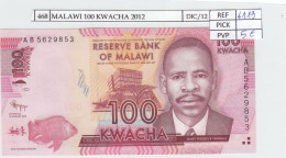 Delcampe - CRJ0468 BILLETE MALAWI 100 KWACHA 2012 P-59a SIN CIRCULAR - Malawi
