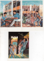 Delcampe - 26.10.1988; 2e Anniversaire De L'agression Américaine; 9 Carte Postale Entier Mi-N° 1784 - 92, Lot 5183 - Libyen