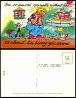 Delcampe - So Darned Miserable Without You, It's Almost Like Having You Around Old Postcard - Cómics