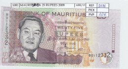 Delcampe - CRJ1081 BILLETE MAURICIO 25 RUPEES 2009 P-49d SIN CIRCULAR - Mauritius