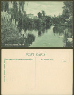 Delcampe - Australia Old Postcard Adelaide Botanic Gardens Botanical Garden Lake Swan Birds - Autres & Non Classés