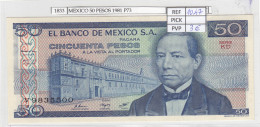Delcampe - CRJ1833 BILLETE MEXICO 50 PESOS 1981 P-73a.22 - Mexique