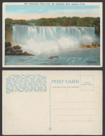 Delcampe - Canada Old Colour Postcard American Fall Canadian Side Niagara Falls, Ferry Boat - Non Classificati