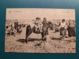 Delcampe - Coxyde-Bains — Sur La Plage — Star, N°1029 Scène Animée Avec Enfants Sur Un âne, Plage Très Fréquentée. - Koksijde