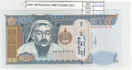 Delcampe - CRJ1446 BILLETE MONGOLIA 1000 TUGRIK 2011 P-67c - Mongolie