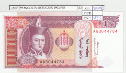 Delcampe - CRJ1819 BILLETE MONGOLIA 20 TUGRIK 1993 P-55 - Mongolie