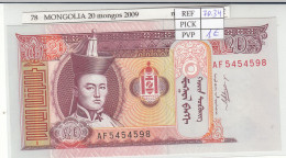 Delcampe - CRJ0078 BILLETE MONGOLIA 20 TUGRYK 2009 P-63e - Mongolie