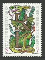 Delcampe - AUSTRIA 1998 STAMP DAY CREATURE R & L SET MNH - Ungebraucht
