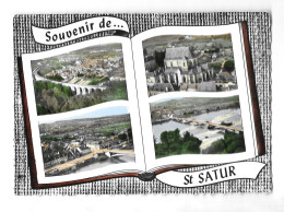 Delcampe - SAINT SATUR CHER - VIADUC, EGLISE, SAINT THIBAULT LES QUAIS, LE PONT - EDITION LAPIE SAINT MAUR, VOIR LE SCANNER - Saint-Satur