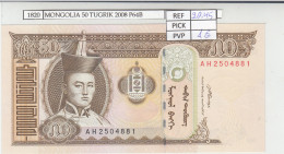 Delcampe - CRJ1820 BILLETE MONGOLIA 50 TUGRIK 2008 P-64b - Mongolie