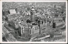 Delcampe - LEIPZIG Sachsen Fliegeraufnahme Rathaus - Leipzig