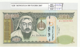 Delcampe - CRJ1428 BILLETE MONGOLIA 500 TUGRIK 2007 P-66b - Mongolie