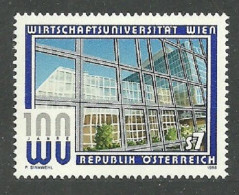 Delcampe - AUSTRIA 1998 ARCHITECTURE BUSINESS SCHOOL VIENNA SET MNH - Ungebraucht