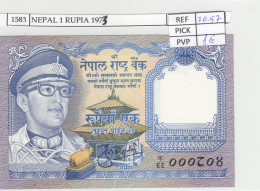 Delcampe - CRJ1583 BILLETE NEPAL 1 RUPIA 1973 P-22a - Népal