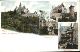 Delcampe - Wernigerode Harz Schlossthor Schlosshof - Wernigerode