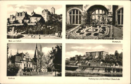 Delcampe - Bernburg Saale Schloss Kurhaus Blumenuhr Fischergasse Karl Marx Oberschule - Bernburg (Saale)