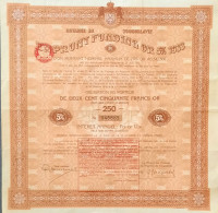 Delcampe - Royaume De Yougoslavie - Emprunt Funding Or 5 % 1933 - 250 Fr - Autres & Non Classés