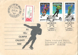 Delcampe - UNGARY R-CV 1988 OLIMPIC - Briefe U. Dokumente