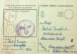 Delcampe - Hungary Hongrie Germany Third Reich Romania Roumanie 1943 WWII Feldpost Organisation Todt Censored DEL 6 - Rumänien