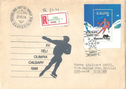 Delcampe - UNGARY R-CV 1988 OLIMPIC - Briefe U. Dokumente