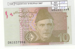 Delcampe - CRJ1648 BILLETE PAKISTAN 10 RUPIAS 2007 P-45b - Pakistan